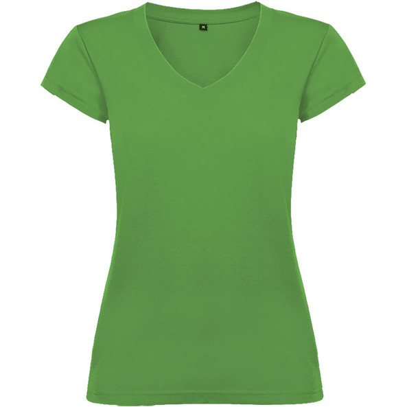 Roly R6646 - Victoria damesshirt met V-hals en korte mouwen