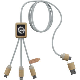 SCX.design 2PX126 - SCX.design C49 5-in-1 Ladekabel mit Leuchtlogo