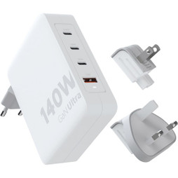 Xtorm 124397 - Xtorm GaN Ultra 140W Reislader met Wereldwijde Compatibiliteit