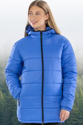 RESULT RS910X - RECYCLED HOODED PADDED PARKA