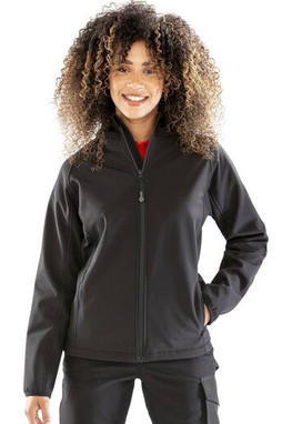 RESULT RS911F - RECYCLED 3-LAYER PRINTABLE HOODED SOFTSHELL