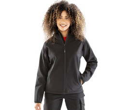 RESULT RS911F - RECYCLED 3-LAYER PRINTABLE HOODED SOFTSHELL