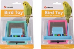 Flamingo f-100291 - Jouet pour perruches Miroir avec marche