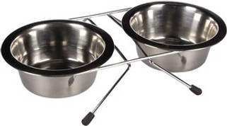 Flamingo f-1030085 - Gamelle pour la nourriture et leau Duo dinner support
