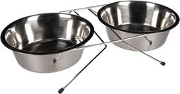 Flamingo f-1030106 - Gamelle pour la nourriture et leau Duo dinner support