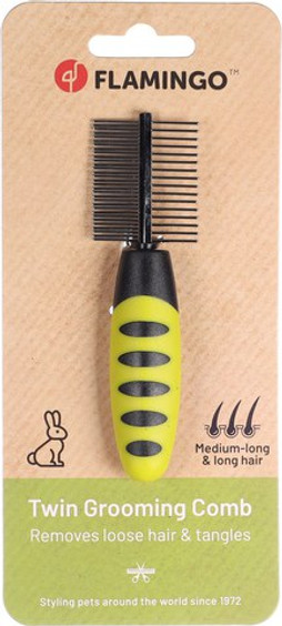 Flamingo f-1030213 - Peigne Double face Rongeur Premium Care