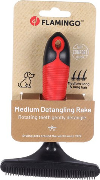 Flamingo f-1030234 - Râteau pour sous-poil rotatives Fin Premium Care