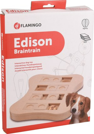 Flamingo f-1030485 - Jouet Brain train Os Brun clair