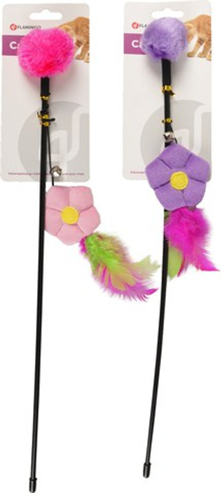 Flamingo f-1030495 - Jouet Canne à pêche Fleur Pompon
