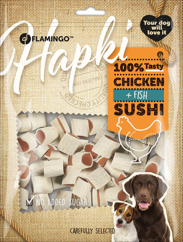 Flamingo f-1030699 - Friandises Rouleaux de sushi avec poulet & Poisson