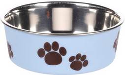 Flamingo f-1030933 - Gamelle pour la nourriture et leau Rond clair & Argent