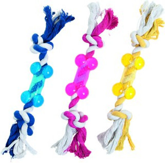 Flamingo f-1030995 - Jouet Os Cordon avec 2 noeuds
