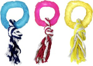 Flamingo f-1030991 - Jouet Anneau avec corde