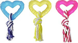 Flamingo f-1031010 - Jouet Coeur avec corde