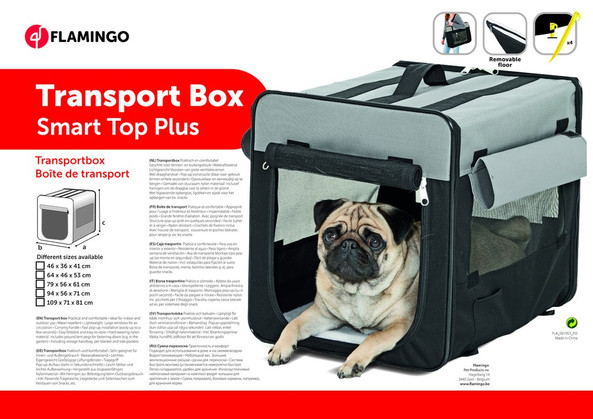 Flamingo f-1031299 - Caisse de Transport en Nylon pour Chiens