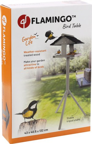 Flamingo f-108333 - Mangeoire avec support Cottage - Bois