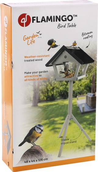 Flamingo f-108334 - Mangeoire avec support Cottage - Bois