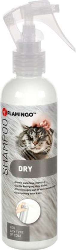 Flamingo f-1033328 - Shampooing Sec Doux pour Chats 200 ml
