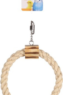 Flamingo f-110094 - Jouet pour perruches Anneau CordonBrun clair