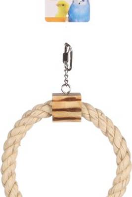 Flamingo f-110094 - Jouet pour perruches Anneau CordonBrun clair
