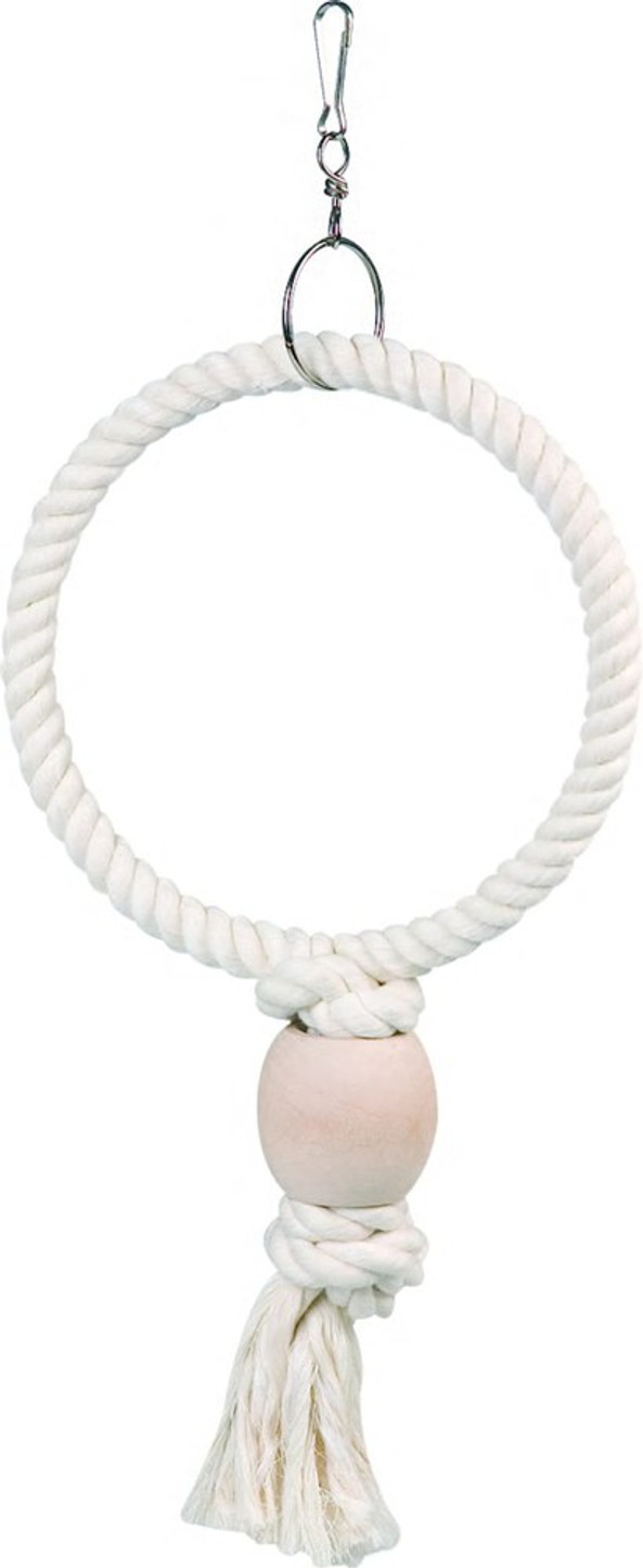 Flamingo f-108649 - Jouet pour oiseaux Anneau CordonÉcru
