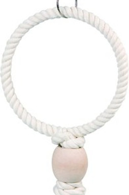 Flamingo f-108649 - Jouet pour oiseaux Anneau CordonÉcru