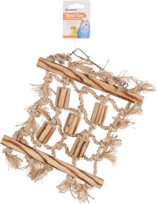 Flamingo f-110098 - Jouet pour perruches FiletBrun clair