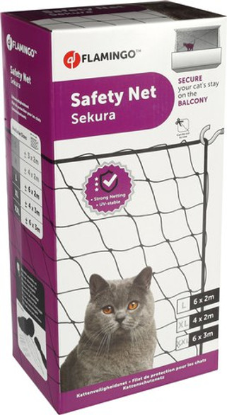 Flamingo f-15212 - Ultimate Cat Safety Net for Balconies and Windows