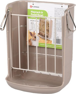 Flamingo f-210140 - Mangeoire à foin & Gamelle pour la nourriture