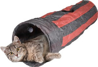 Flamingo f-33161 - Jouet Tunnel avec balle Gris & Rouge