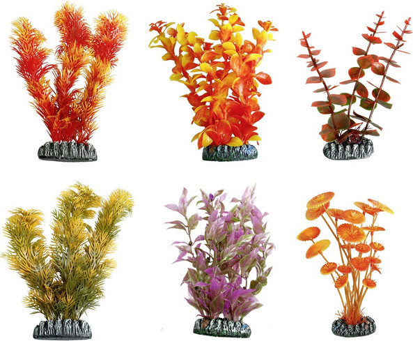 Flamingo f-406400 - Décoration Tropicale Plante Aquarium Cuba Orange