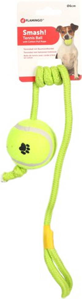 Flamingo f-45676 - Jouet Balle de tennis avec corde