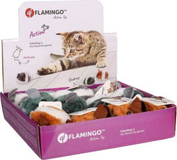 Flamingo f-46020 - Souris en Peluche pour Chats Chasseurs