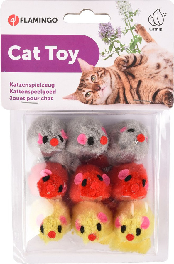 Flamingo f-46018 - Plush Mouse Companions for Cats