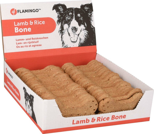 Flamingo f-501506 - Friandises Os pour chien Agneau & Riz