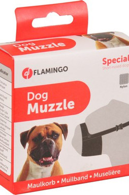 Flamingo f-502513 - Muselière Réglable en Polypropylène Résistant