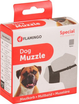 Flamingo f-502513 - Muselière Réglable en Polypropylène Résistant