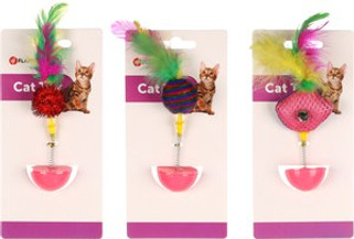 Flamingo f-501990 - Jouet Attrape-Chat avec Herbe à Chat Surprise