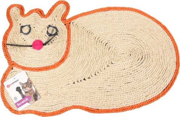 Flamingo f-501859 - Charming Cat-Shaped Sisal Claw Mat for Feline Friends