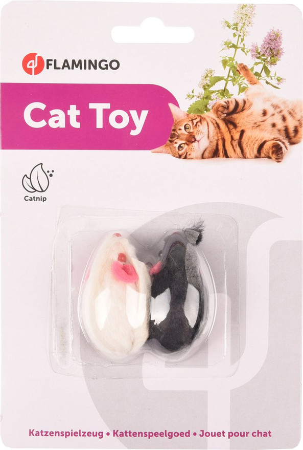 Flamingo f-502226 - Catnip-Infused Play Mice for Indoor Cats