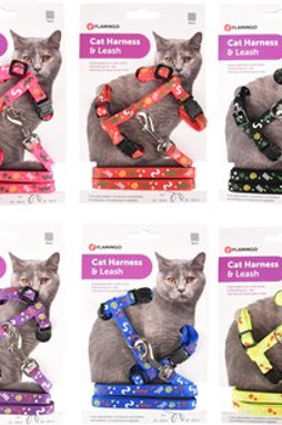 Flamingo f-505901 - Harnais de Sécurité pour Chat avec Laisse