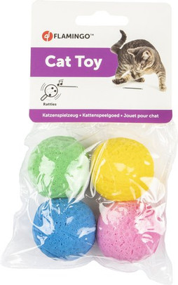 Flamingo f-504500 - Colorful Foam Cat Play Balls Set