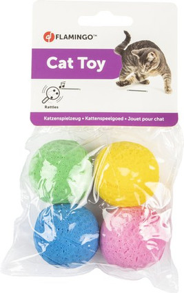 Flamingo f-504500 - Colorful Foam Cat Play Balls Set