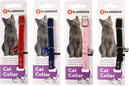 Flamingo f-506941 - Colliers Chat Éclatants avec Strass Ondulés
