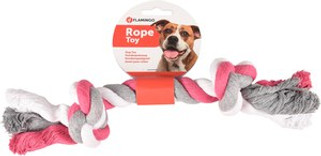 Flamingo f-507311 - Jouet Cordon avec 2 noeuds Fuchsia