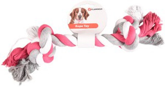 Flamingo f-507312 - Jouet Cordon avec 2 noeuds Fuchsia