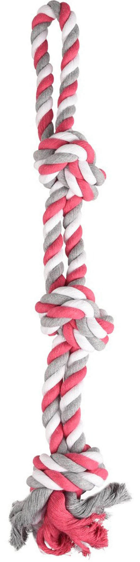 Flamingo f-507431 - Jouet Corde à tirer avec 3 noeuds Fuchsia