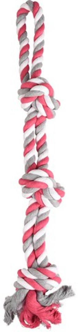 Flamingo f-507431 - Jouet Corde à tirer avec 3 noeuds Fuchsia