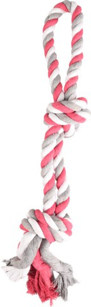 Flamingo f-507430 - Jouet Corde à tirer avec 2 noeuds Fuchsia