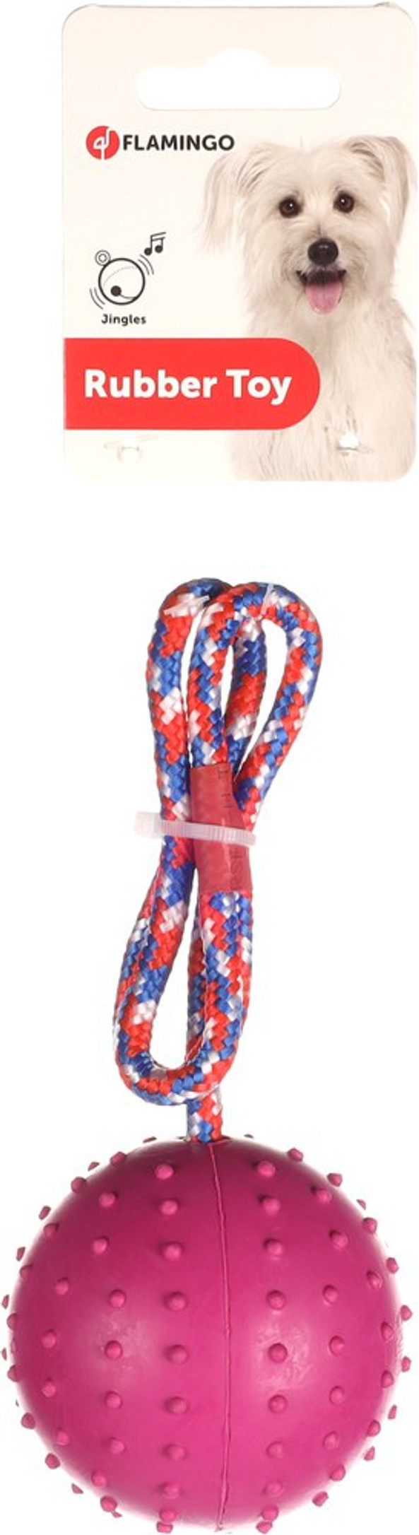 Flamingo f-507425 - Jouet Corde à tirer avec balle